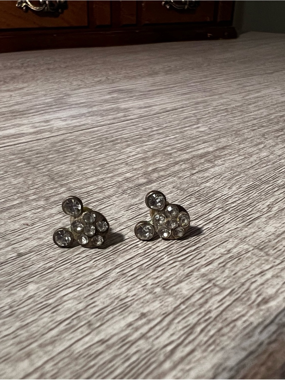 Mickey Mouse Disney Stud Earrings - Silver Tone